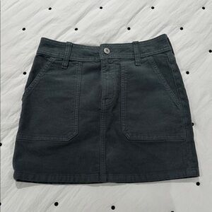 Stylish Black Corduroy Skirt